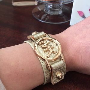 Michael Kors Leather Golf Bracelet